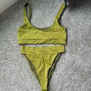 Olive Green Bikini Set